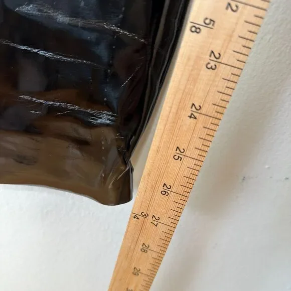 Commando Black Shiny Crackle Faux-Patent Legging High Shine High Rise Stretch SM - Picture 11 of 15